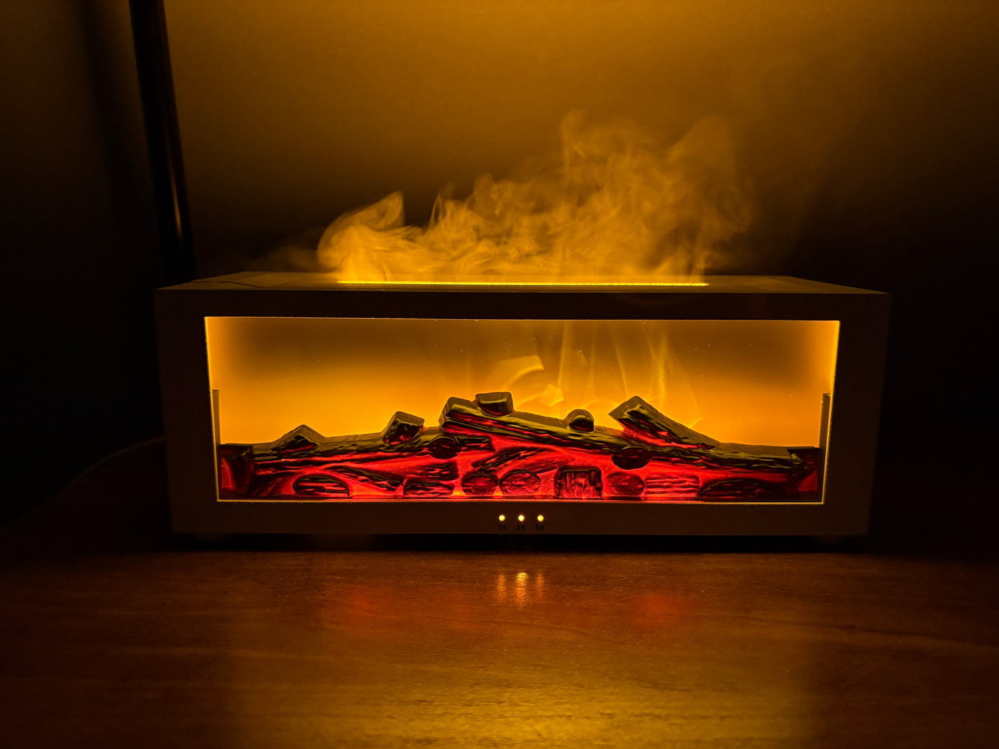 FLAME FIREPLACE AROMA DIFFUSER｜幻想的な炎のアロマ加湿器・USB給電式