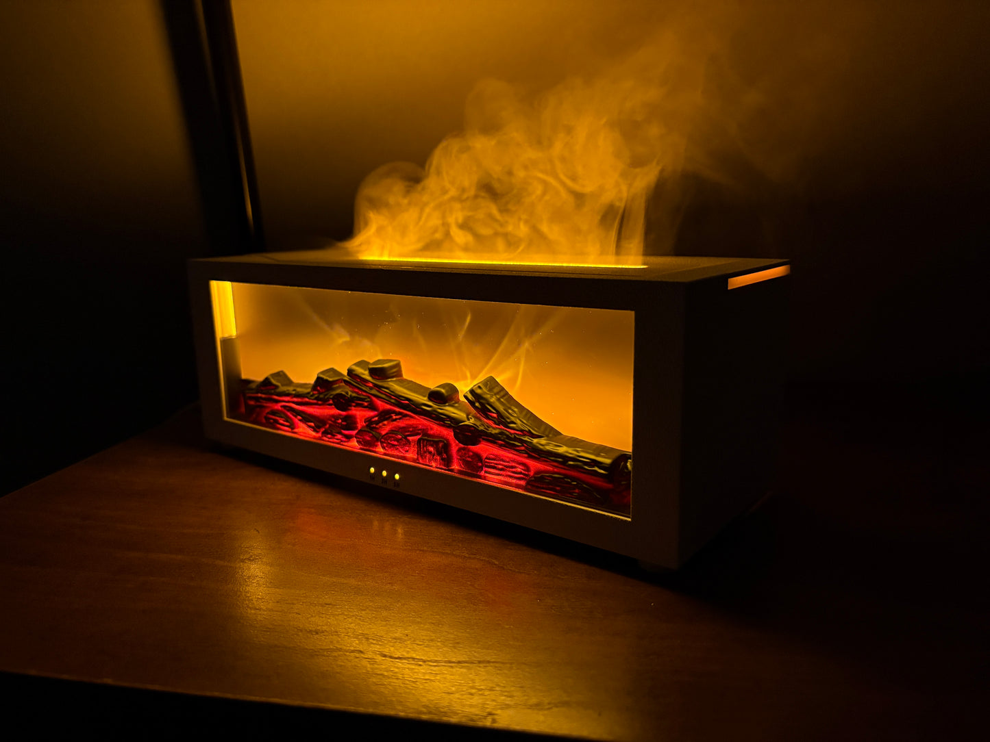 FLAME FIREPLACE AROMA DIFFUSER｜幻想的な炎のアロマ加湿器・USB給電式
